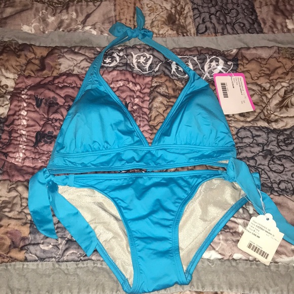 Kandice Pelletier Swim Aqua Blue Bikini Poshmark